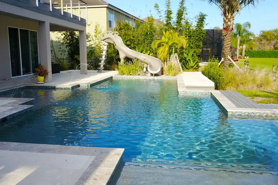 Luxury Pool Slide Maintenance