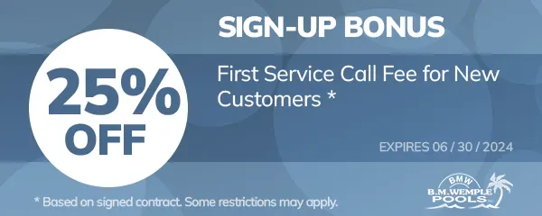 25% off first service call - some restrictions apply