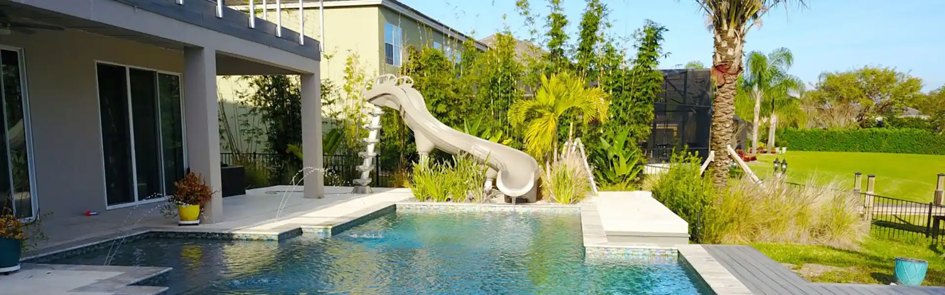 Luxury Pool Slide Maintenance