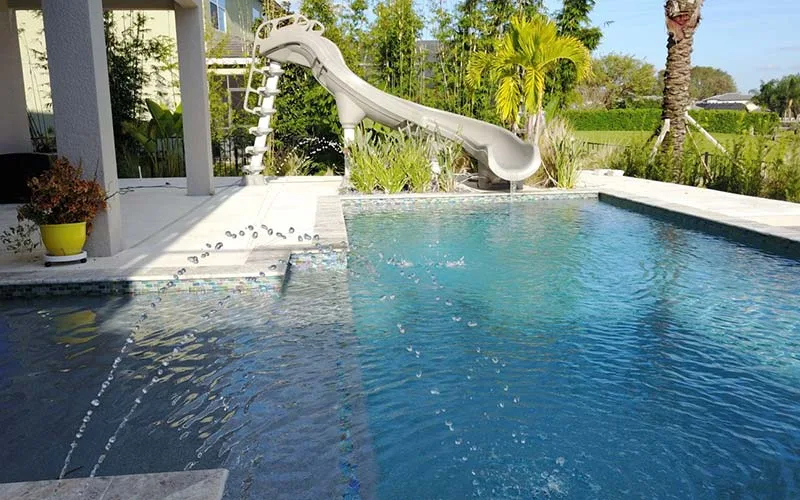 Luxury Pool Slide Maintenance